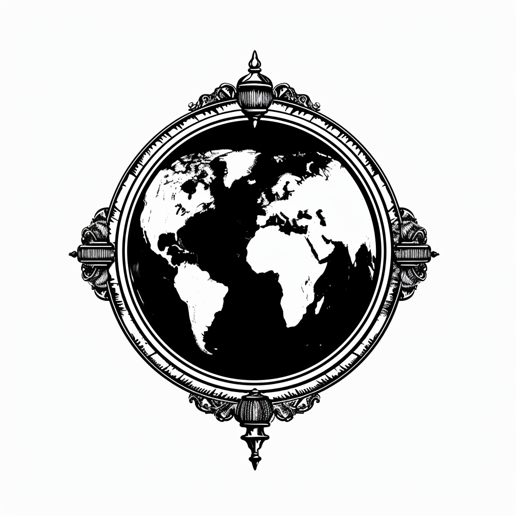 1920s logo globe expedition company