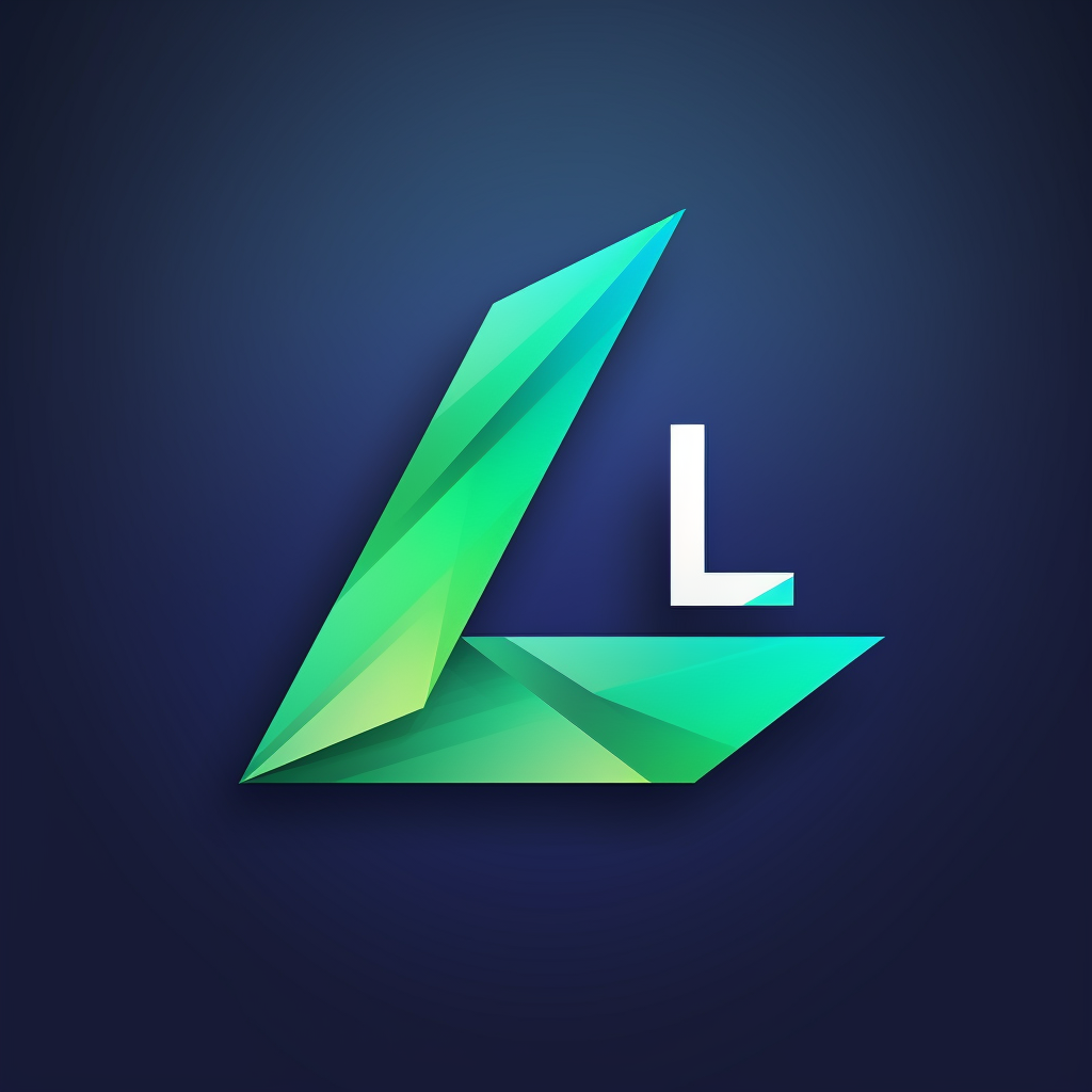 Blue and Green L&T fintech logo