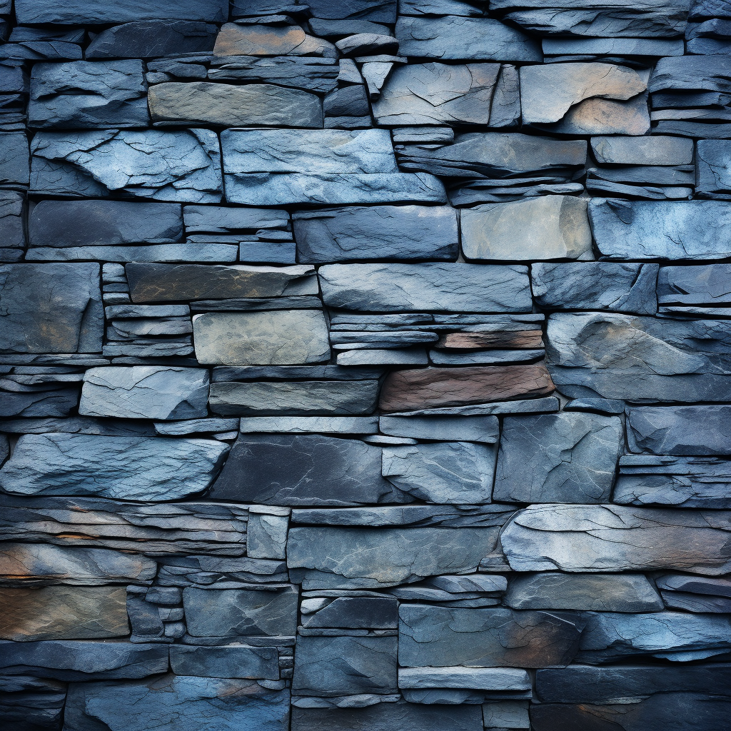 Beautiful blue slate wall background