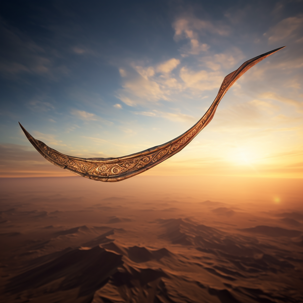 Beautiful Boomerang Flying in Motion