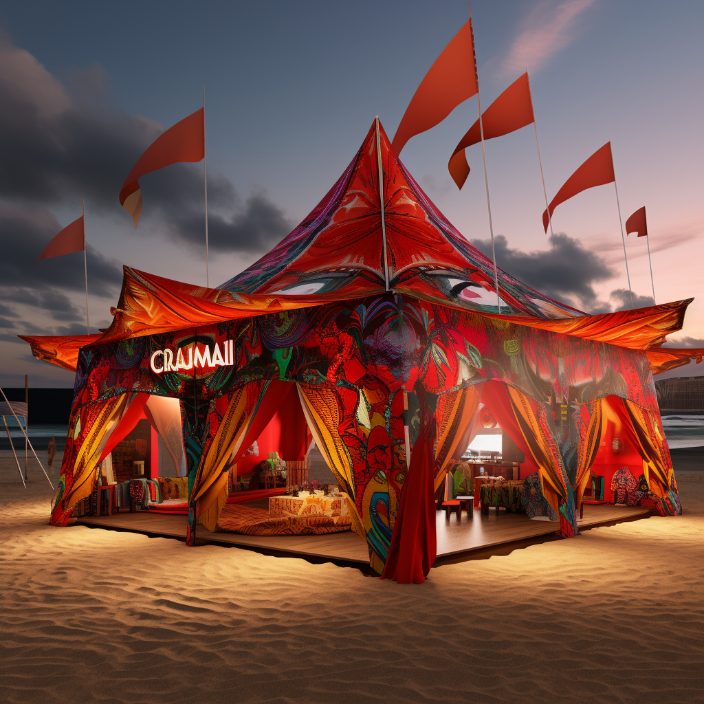 Brazilian Carnaval Clothing Store Tent