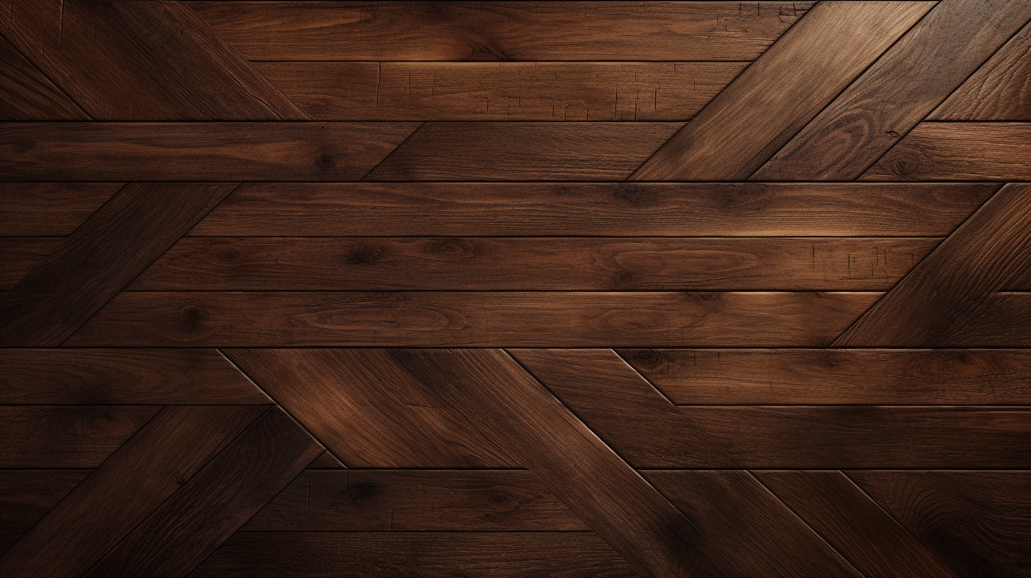 Dark brown wood style floor