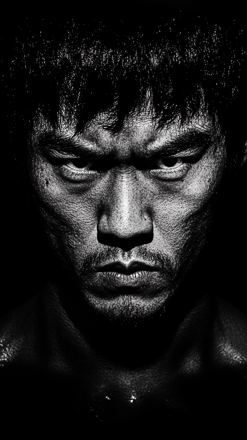 Bruce Lee Diamond Monochrome Fury