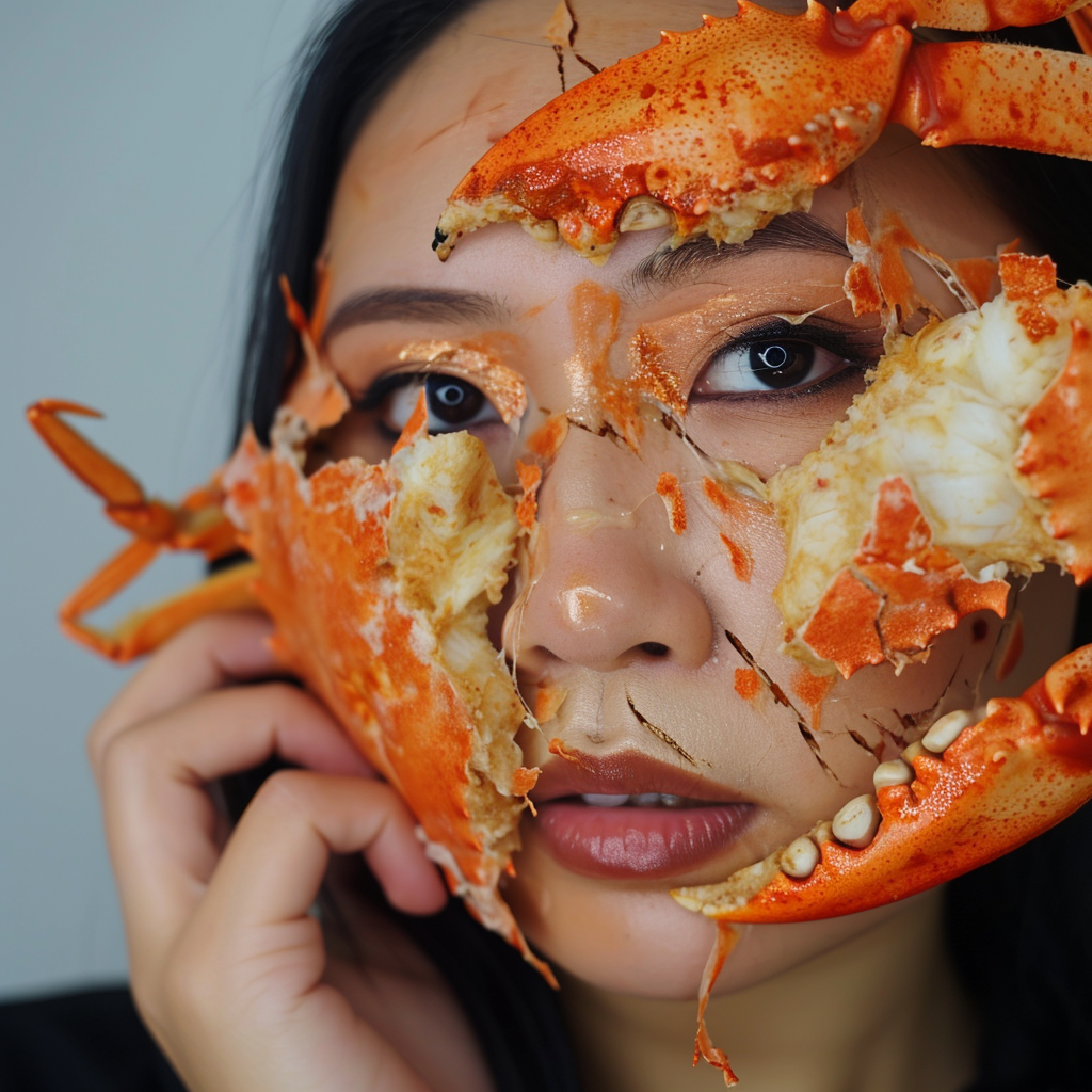 Bucket of Smashed Crabs Makeup Tutorial