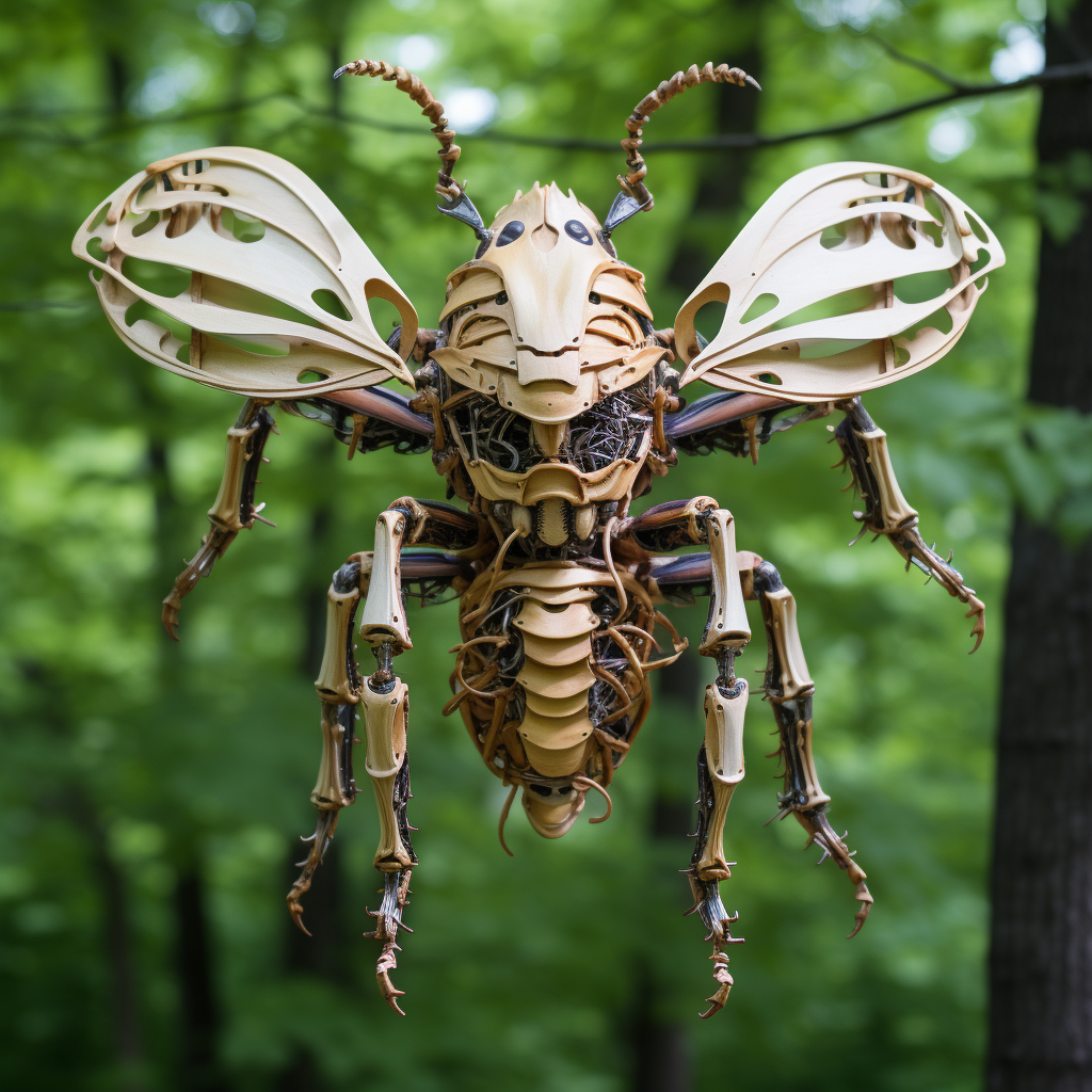 Bug with wood-like exoskeleton