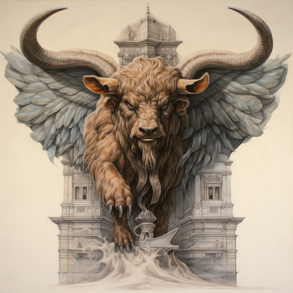 Bull Eagle Merger Perspective Portrait