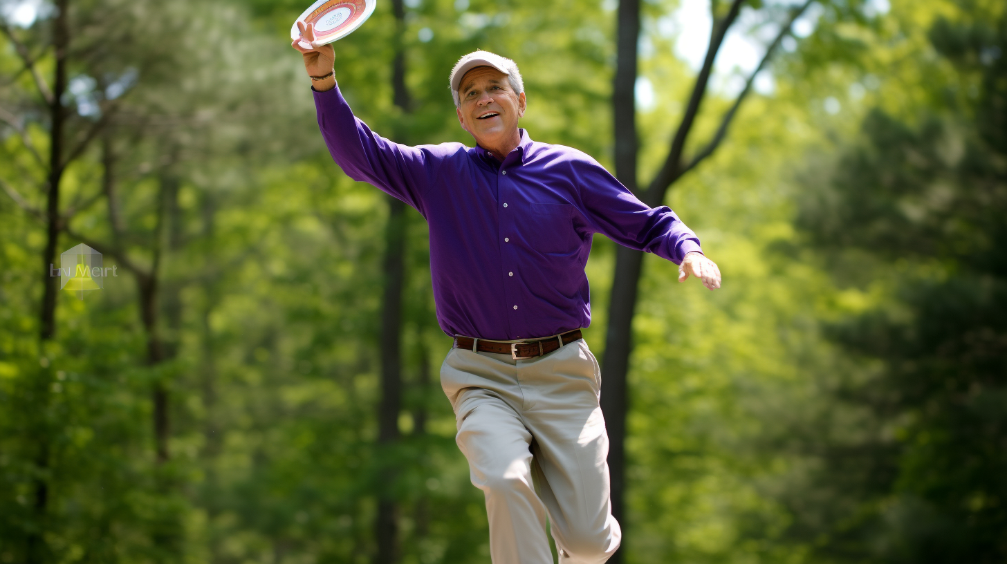 George W Bush playing disc golf