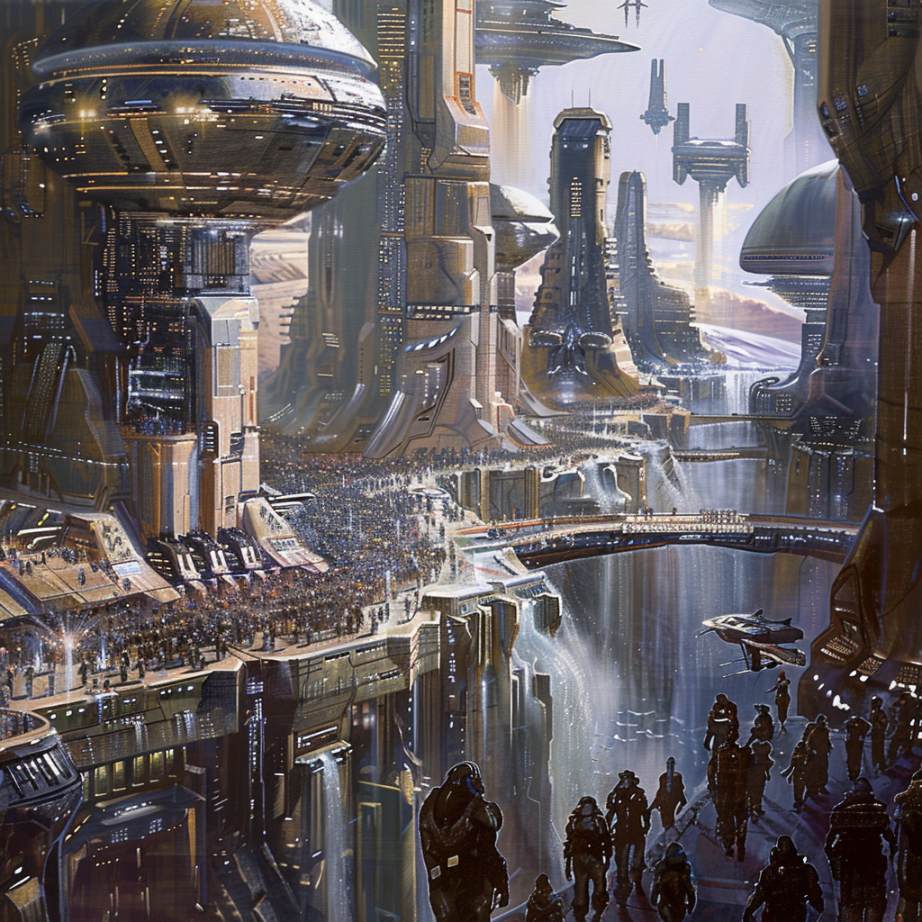 Mass Effect Citadel Oil Painting