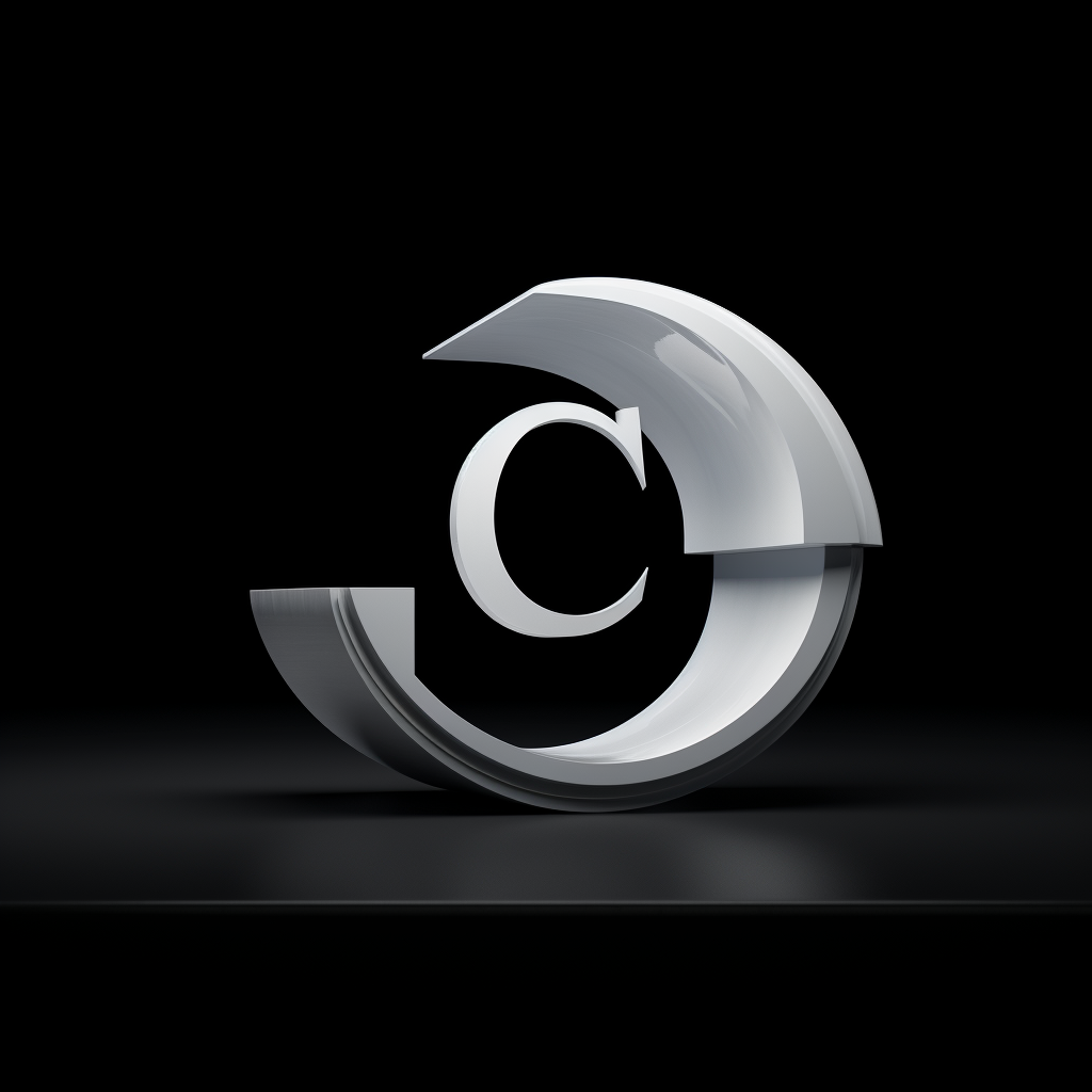 C A V typographical logo in bold style