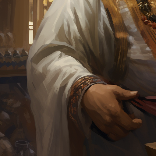 Calashite merchant in Waterdeep market