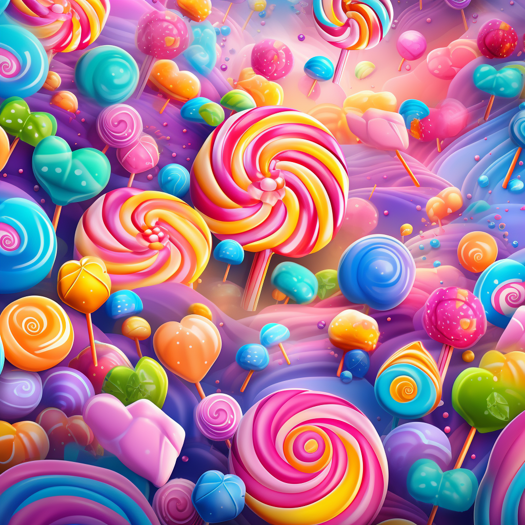 Colorful candy pattern background