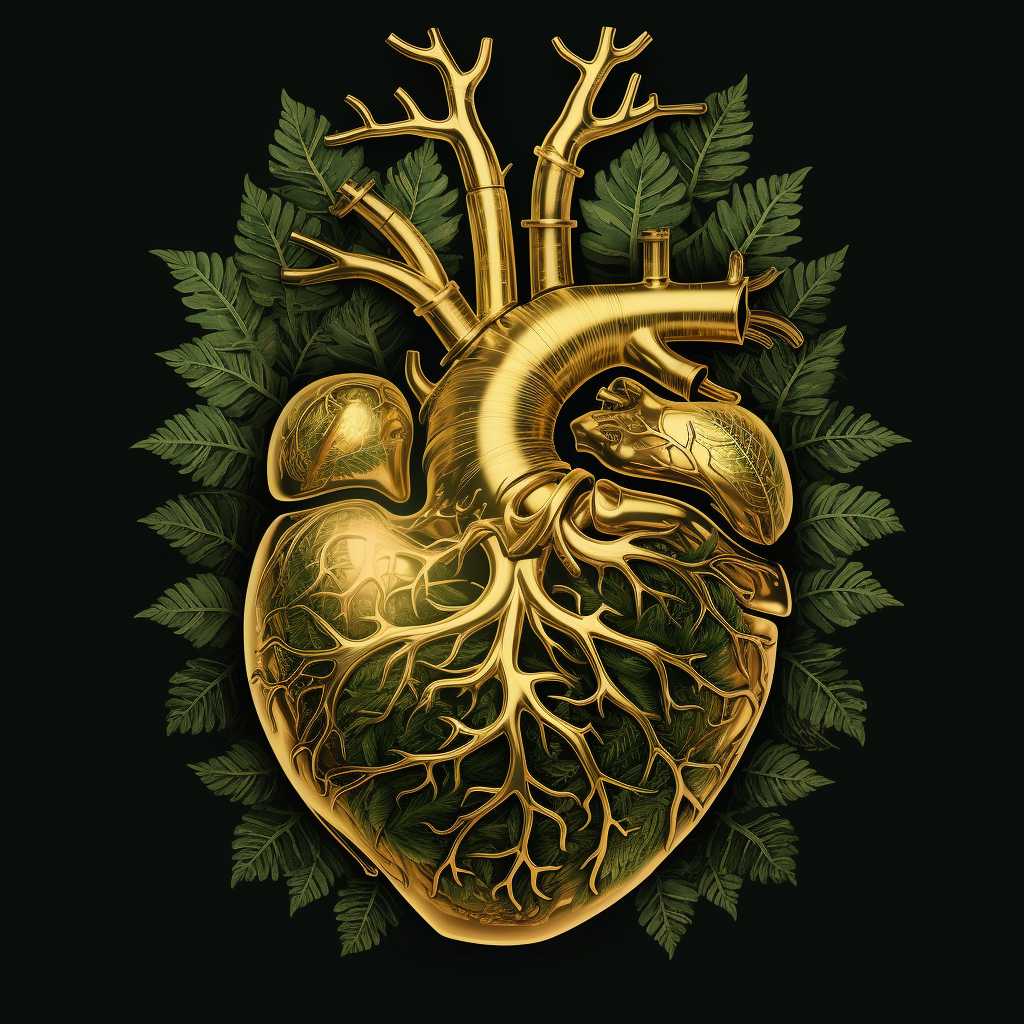 Illustration of Cannabis-Infused Human Brain