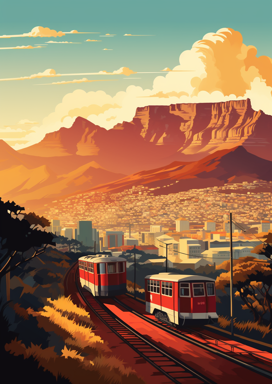 Cape Town vector art prompt