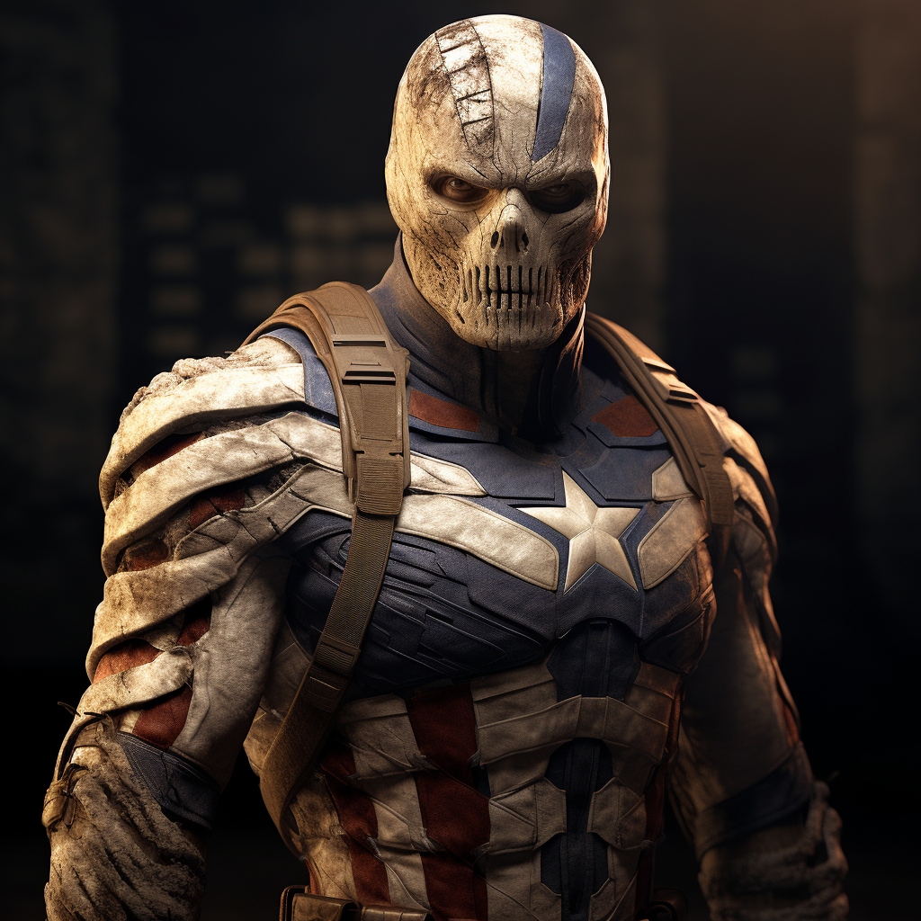 Captain America as a Mummy