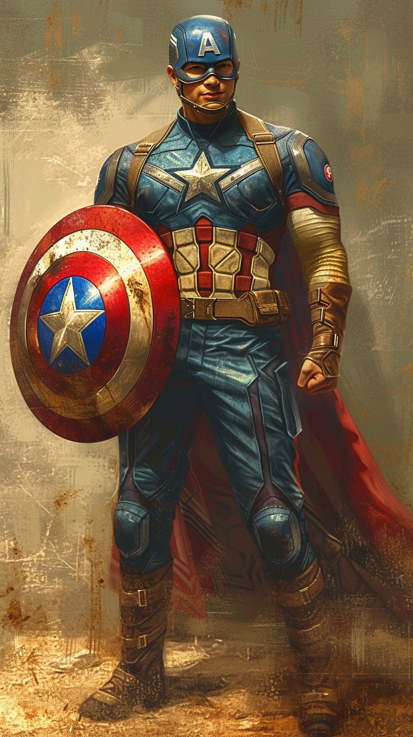 Captain America with Philippine Flag Shield