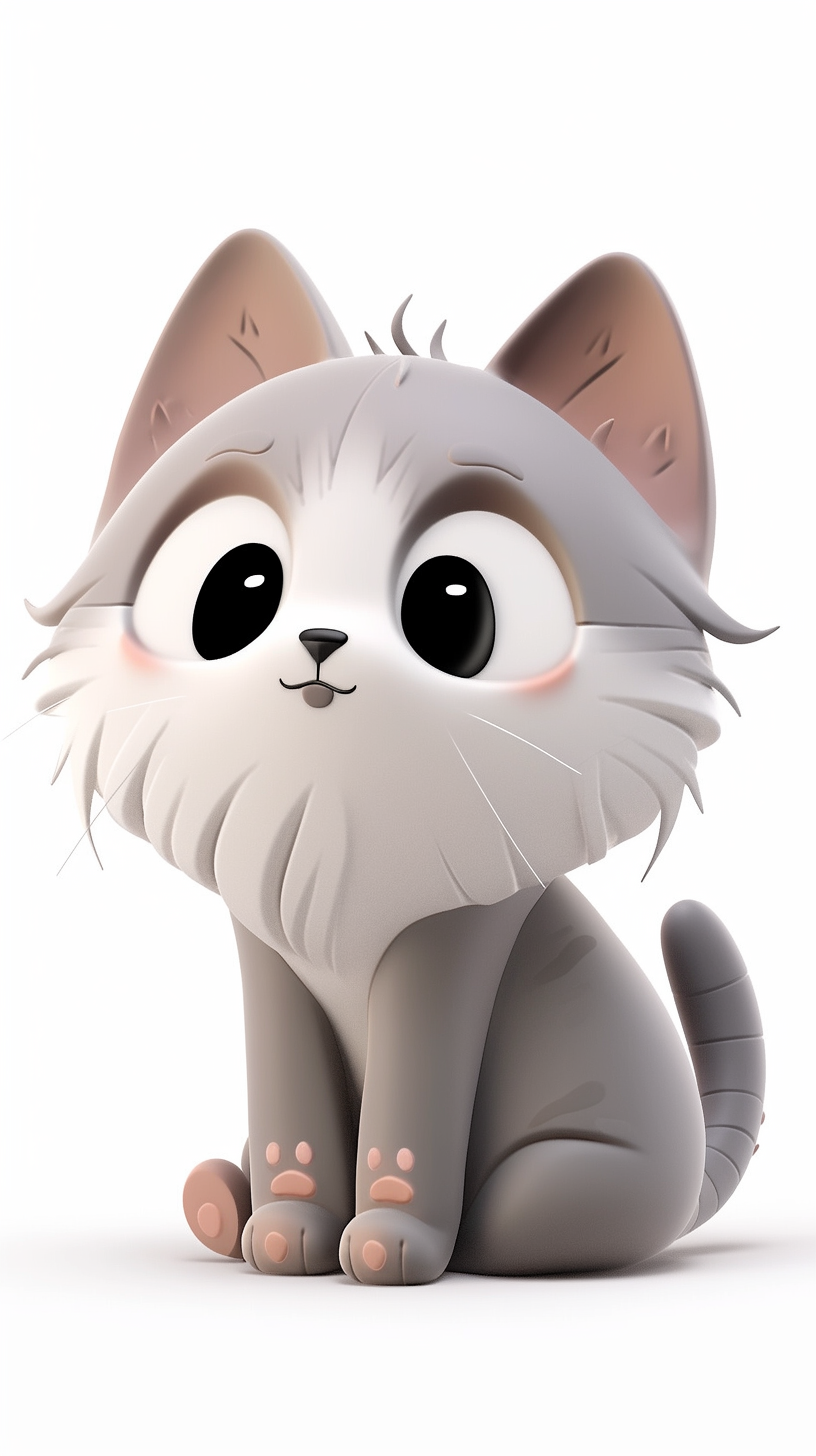 Cute cat cartoon character design