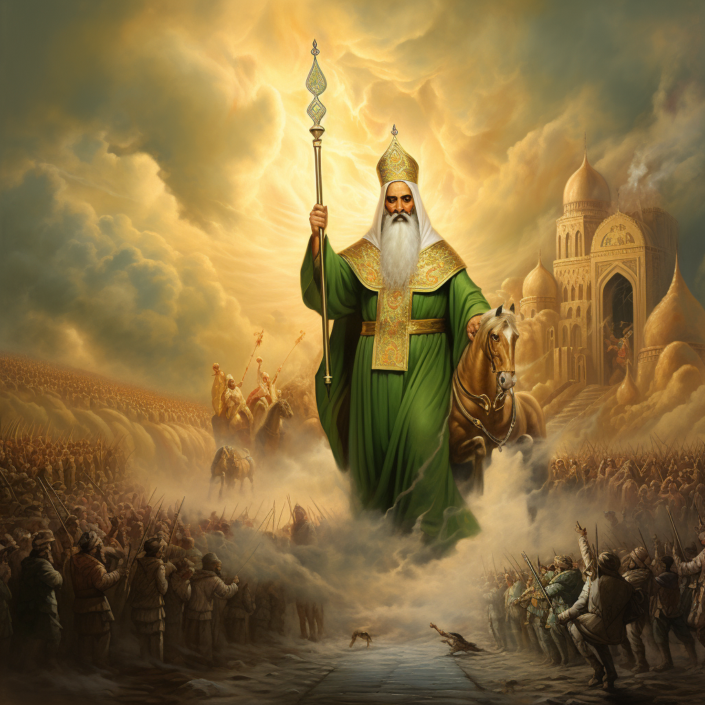 Catholic uprising in Israel, Saint Patrick liberating Muslims