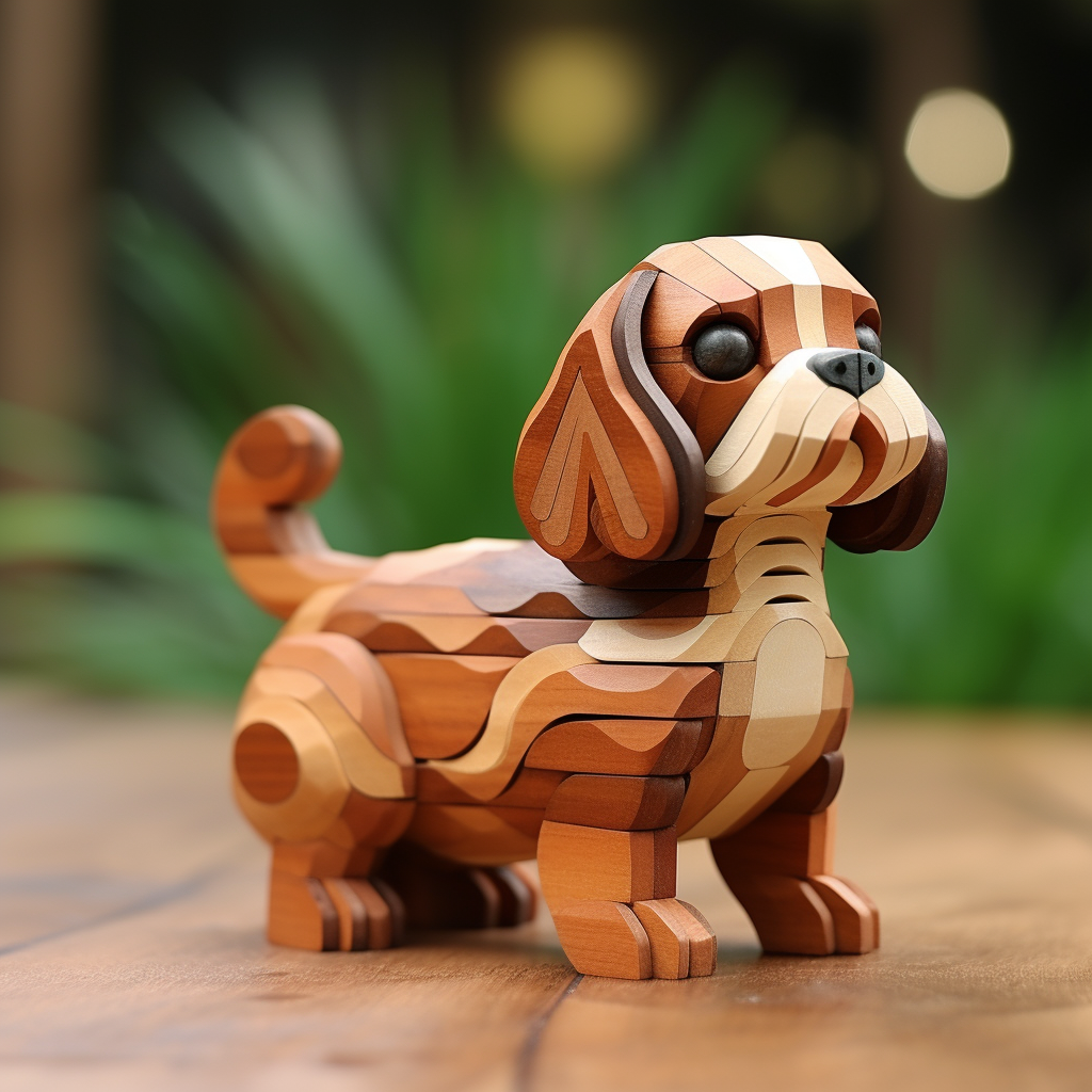 Cavalier King Charles Spaniel Wooden Toy