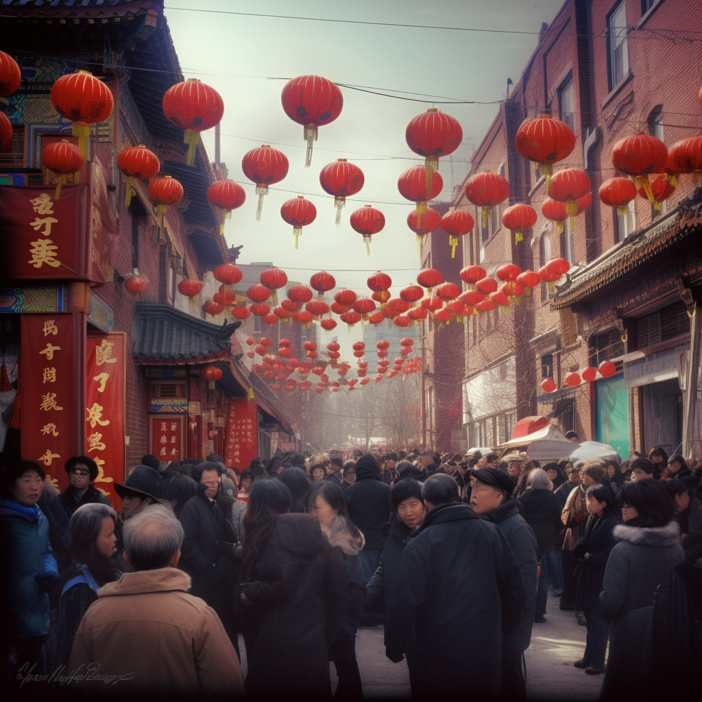 Celebration China New Year Toronto Chinatown