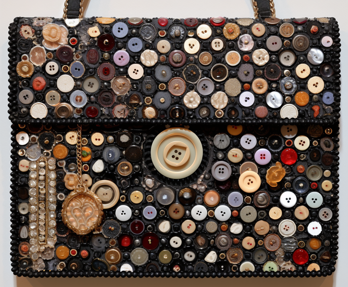 Charcuterie Dot Art creation with Inspired Chanel bags on 2Moons.ai