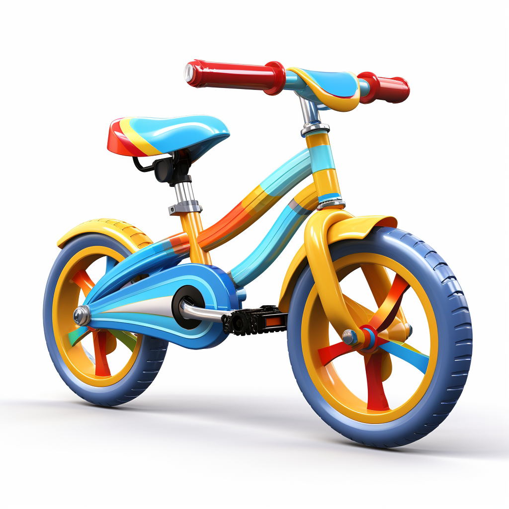 Cartoon-style Children Bicycle Icon