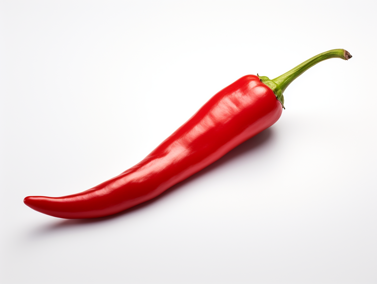 A realistic image of a chilli pepper