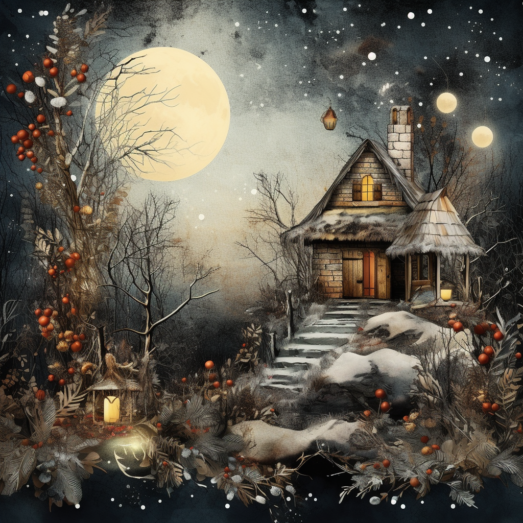 Beautiful Christmas Scrapbooking Background