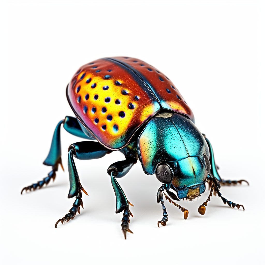 3D image of Chrysolina Polita beetle