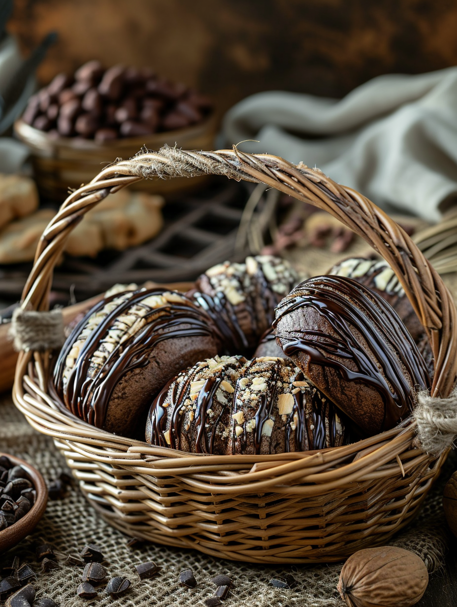 Cocoa Rolls Bakery Basket