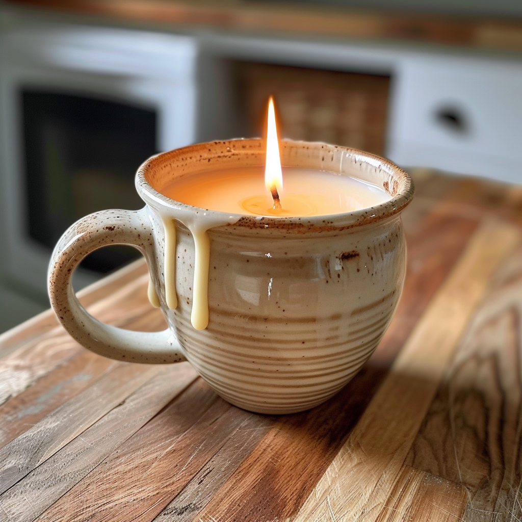 Coffee mug candle image