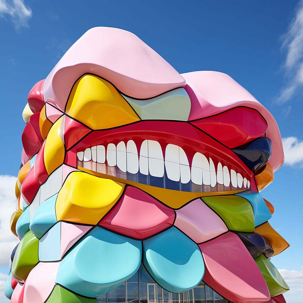 Colorful Lips Building Design