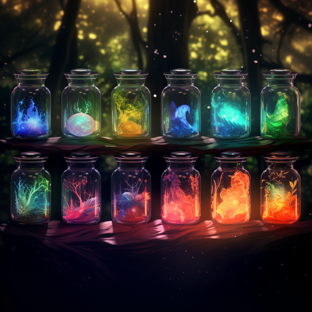 Colorful potions for content generation applications