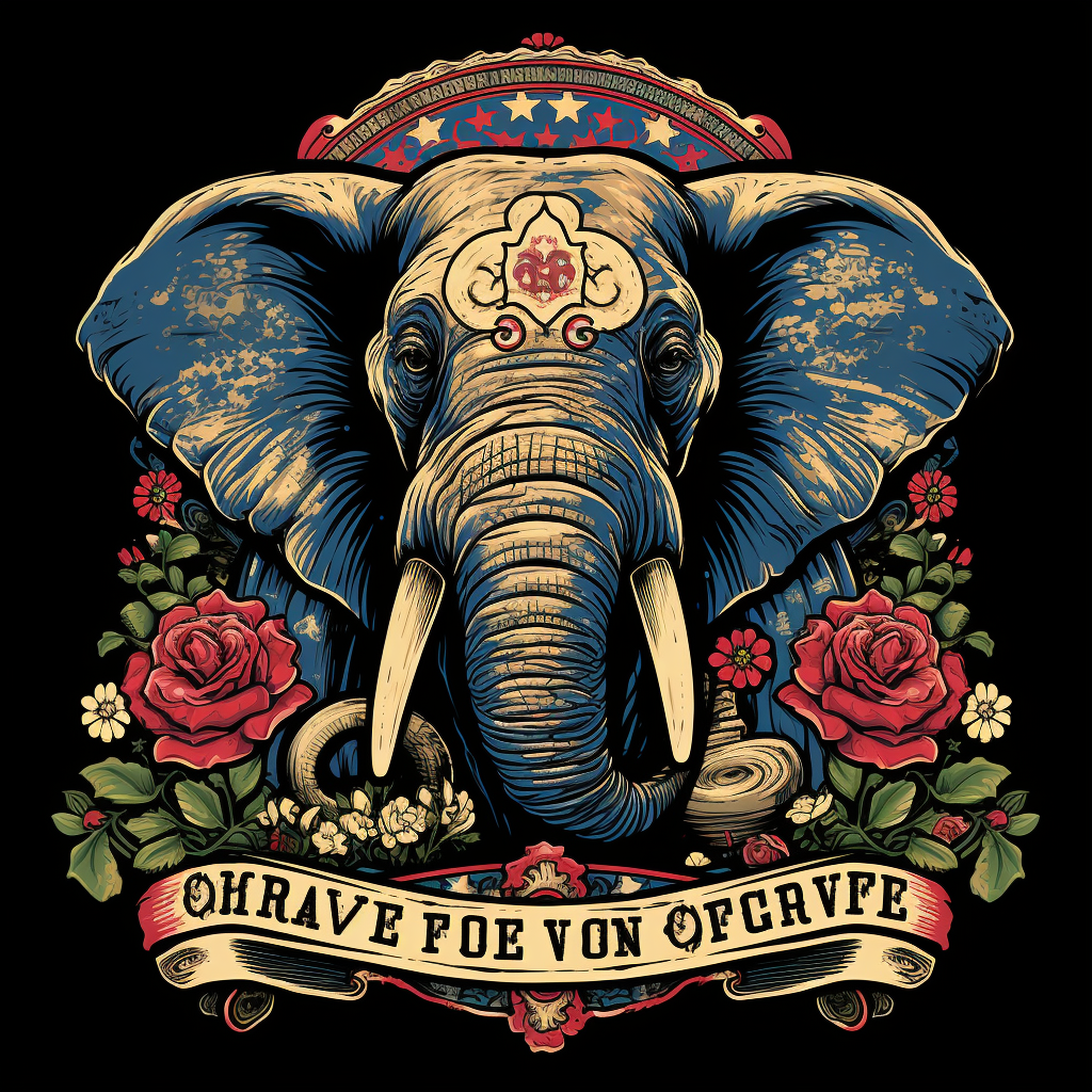 Republican elephant preserving our values