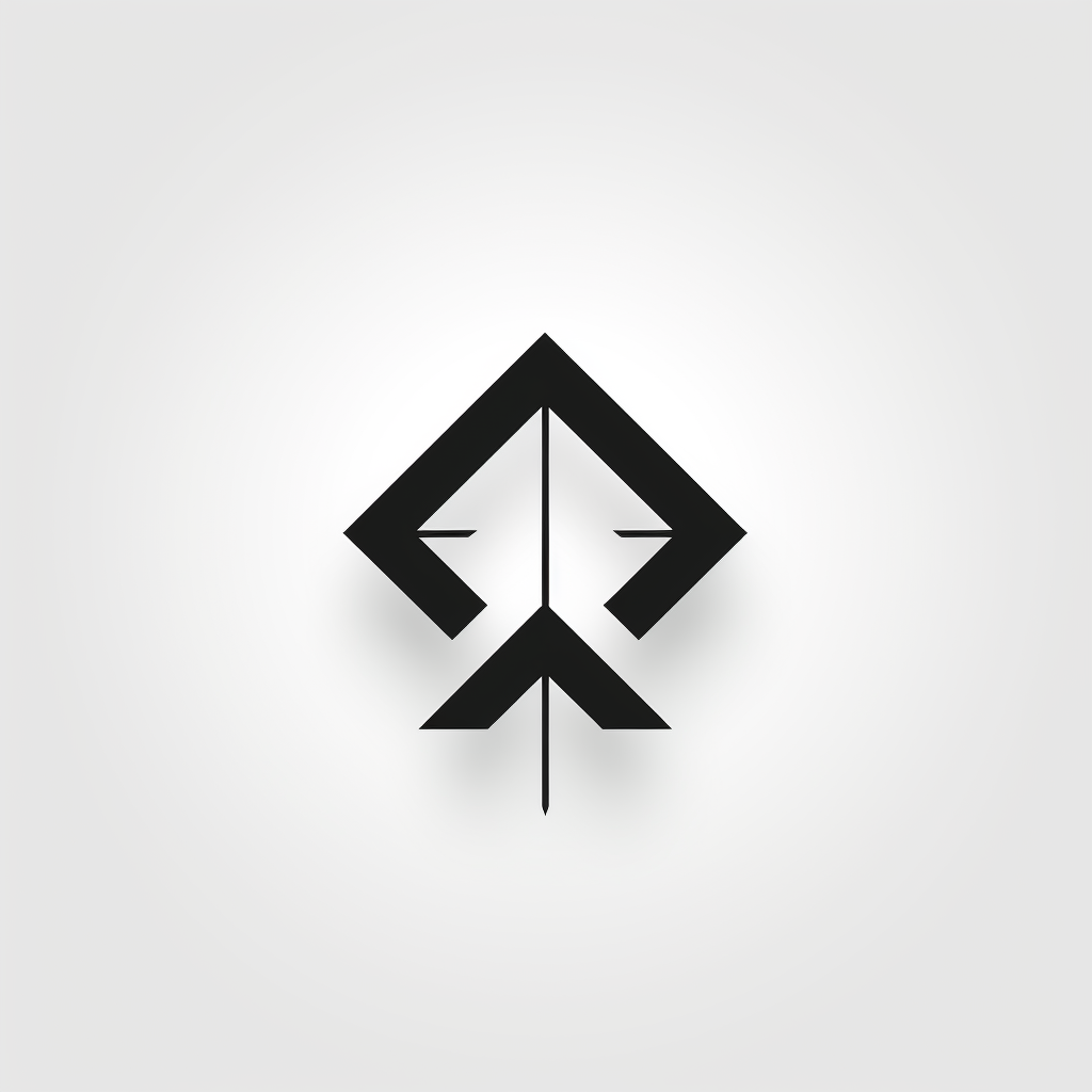 Minimalist arrows symbolizing unity and strategy