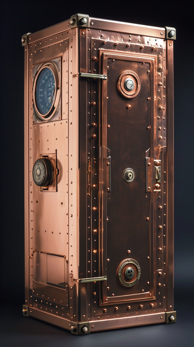 Copper high-tech safe photo