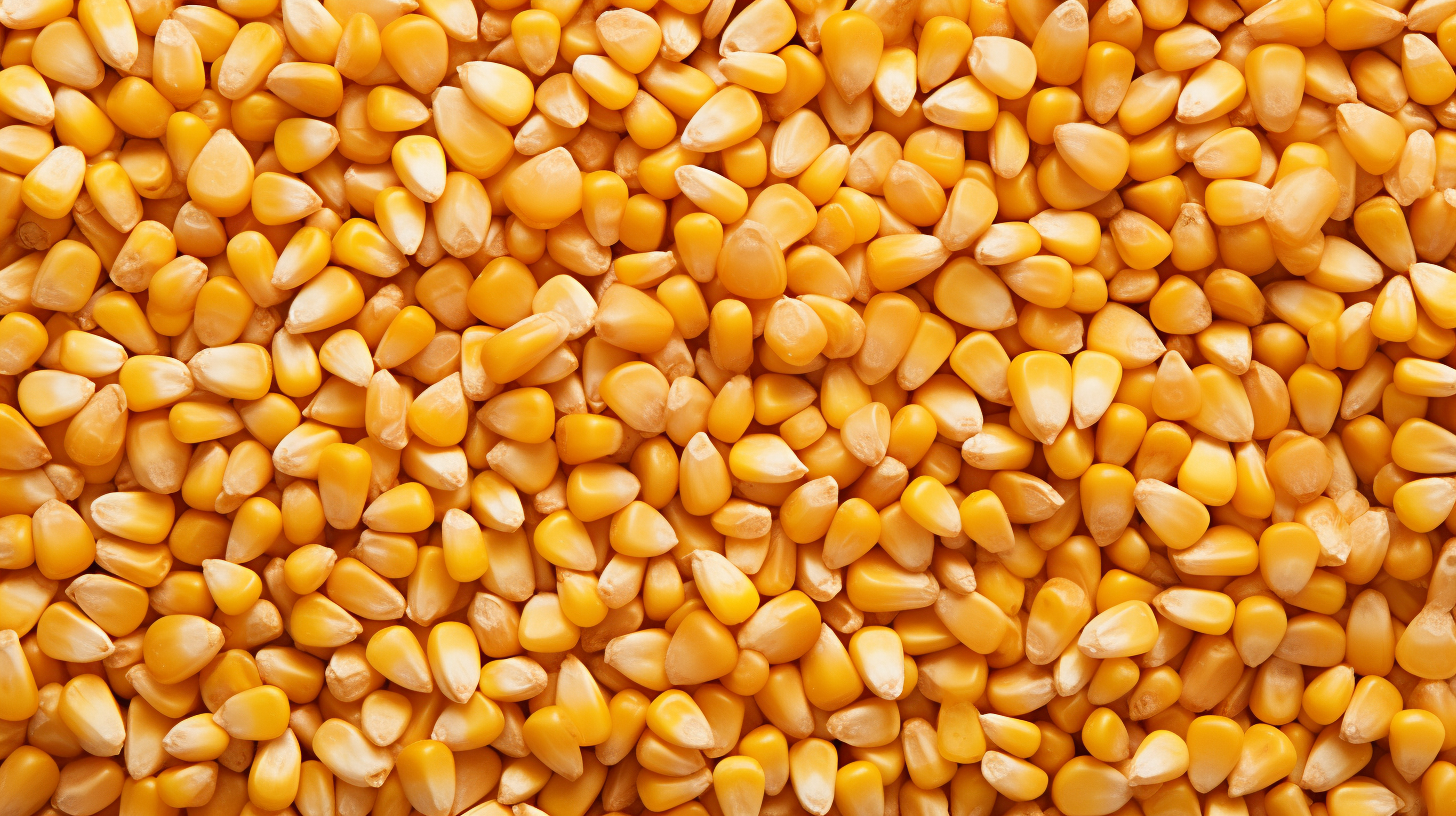 Corn Seeds Background Top View