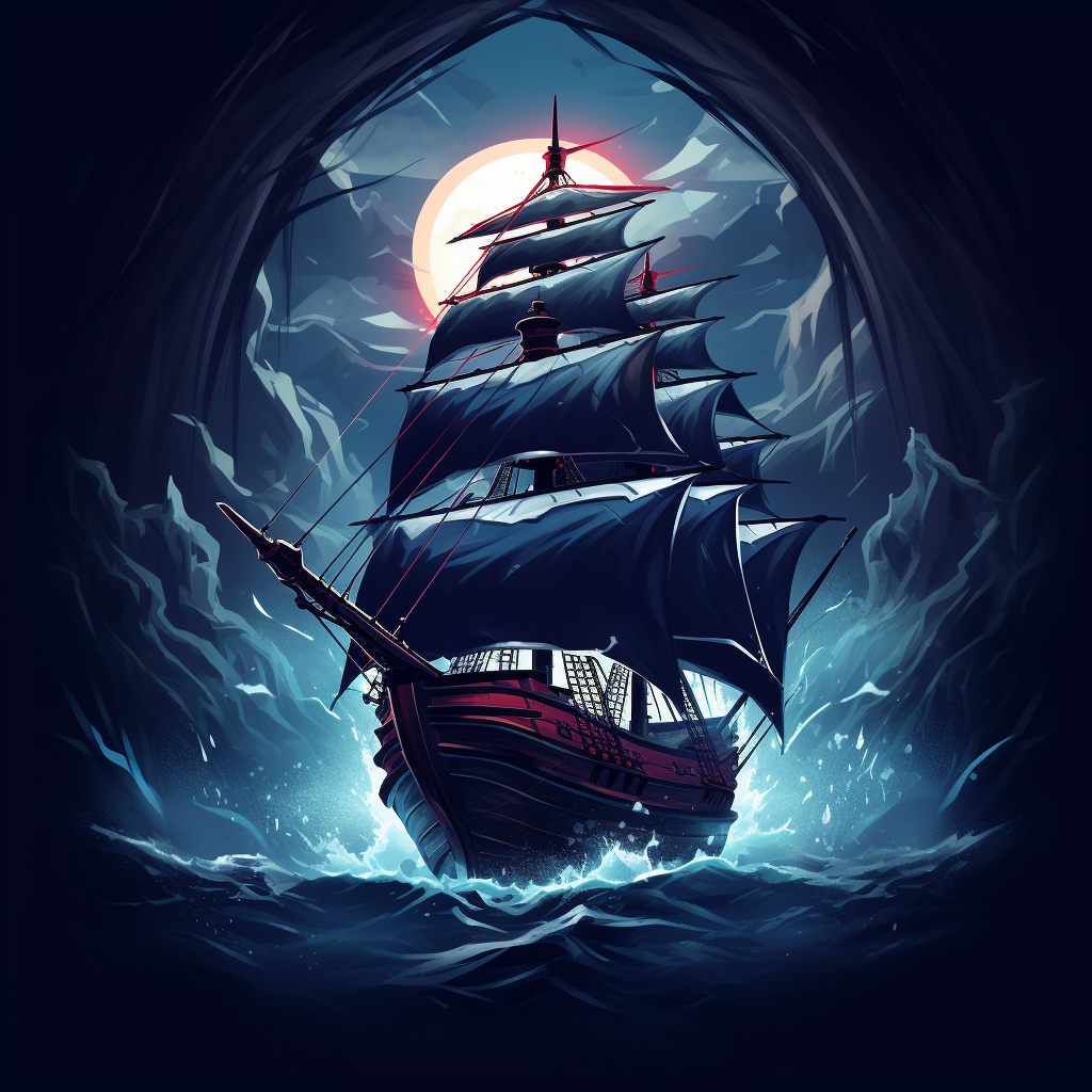 Corsair Pirate Ship Team Logo