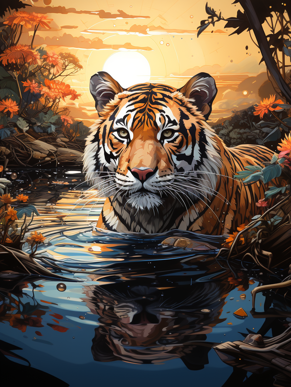 Mesmerizing Artwork with Bright Colors