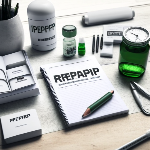 Image of stationary items with brand name Prepper neatly placed on a white study table