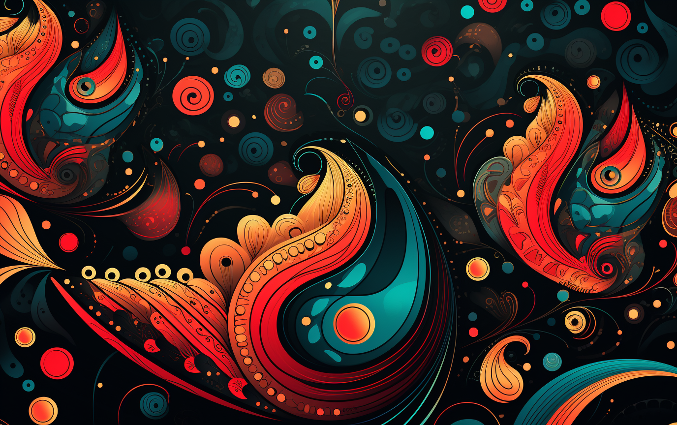 Abstract graphic design pattern