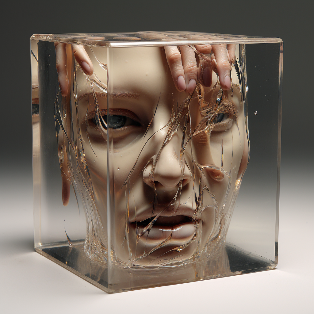 Transparent 3D Box Emotional Scene