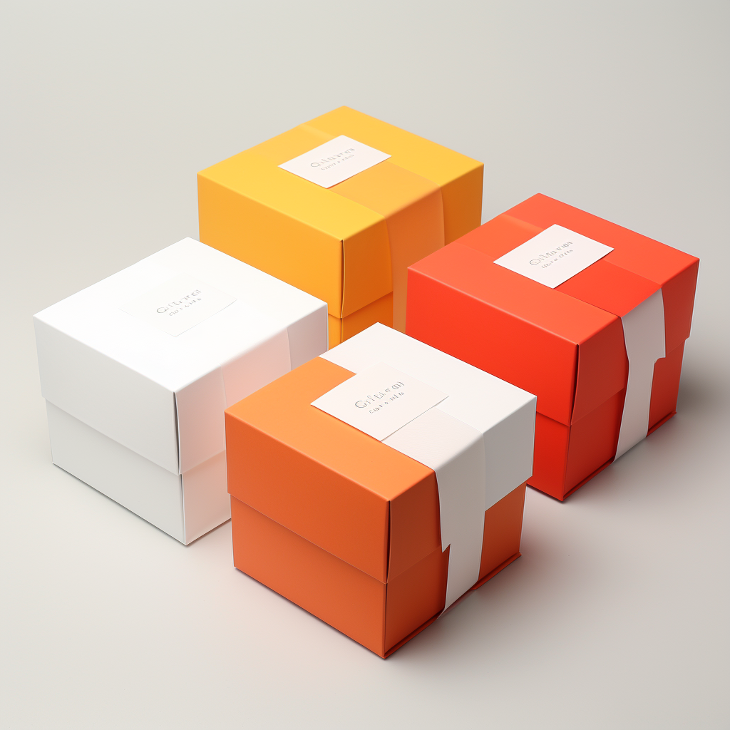 Cube gift box packaging design