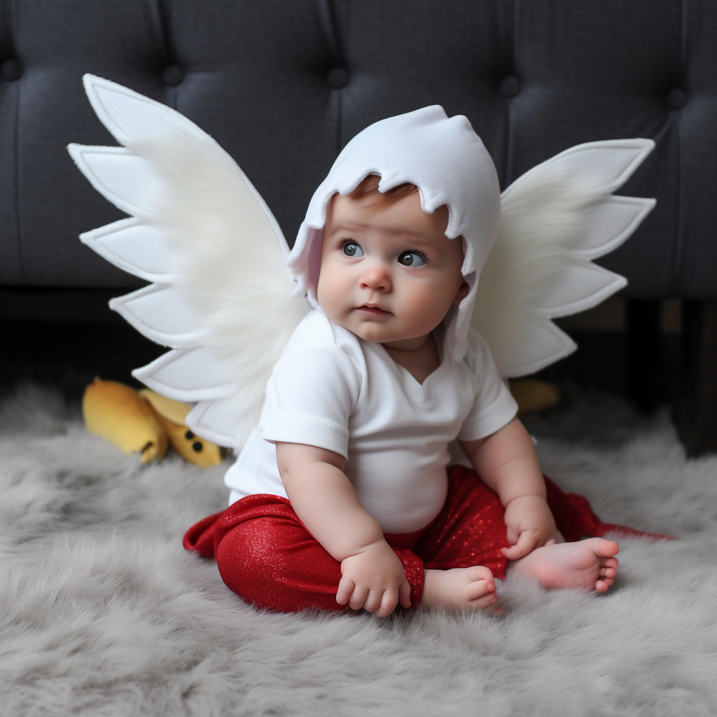 Baby with Snow White Wings