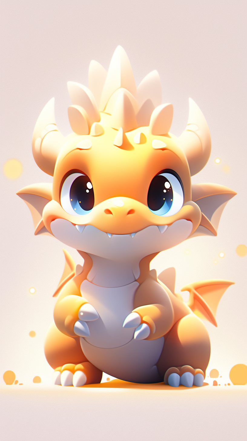 Cute golden dragon avatar