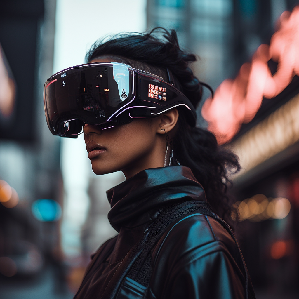 Cyberpunk Augmented Reality Glasses