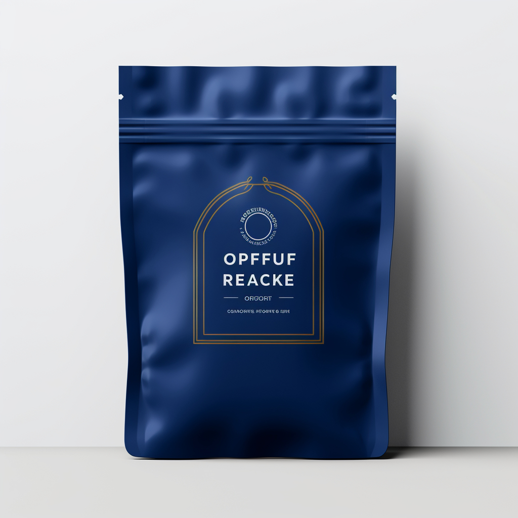 Coffee bag mockups on white background