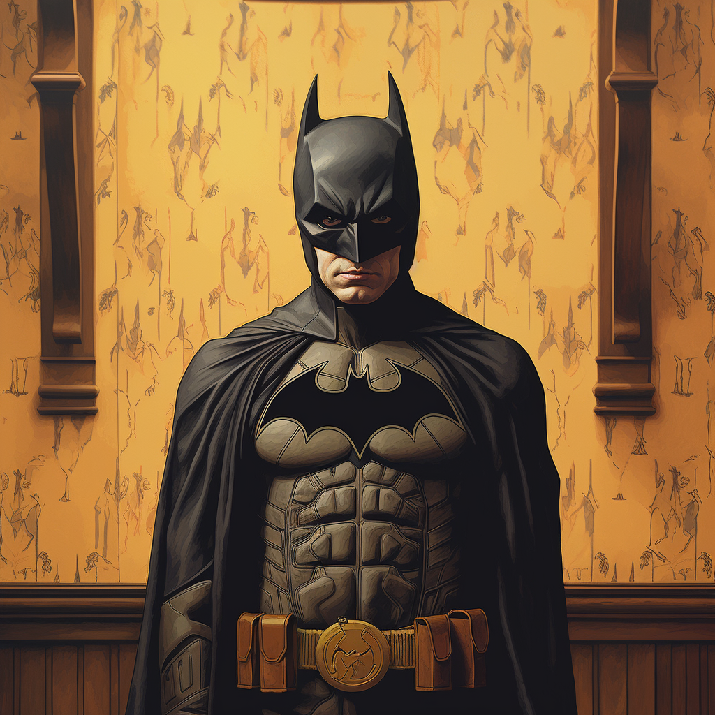 Dark Knight in Wes Anderson style