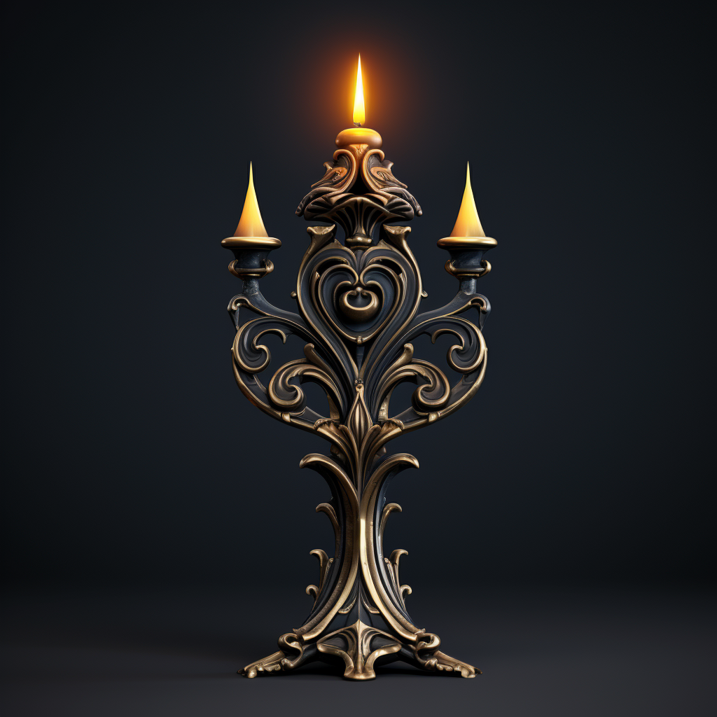 Dark Candlestick Ornamentic