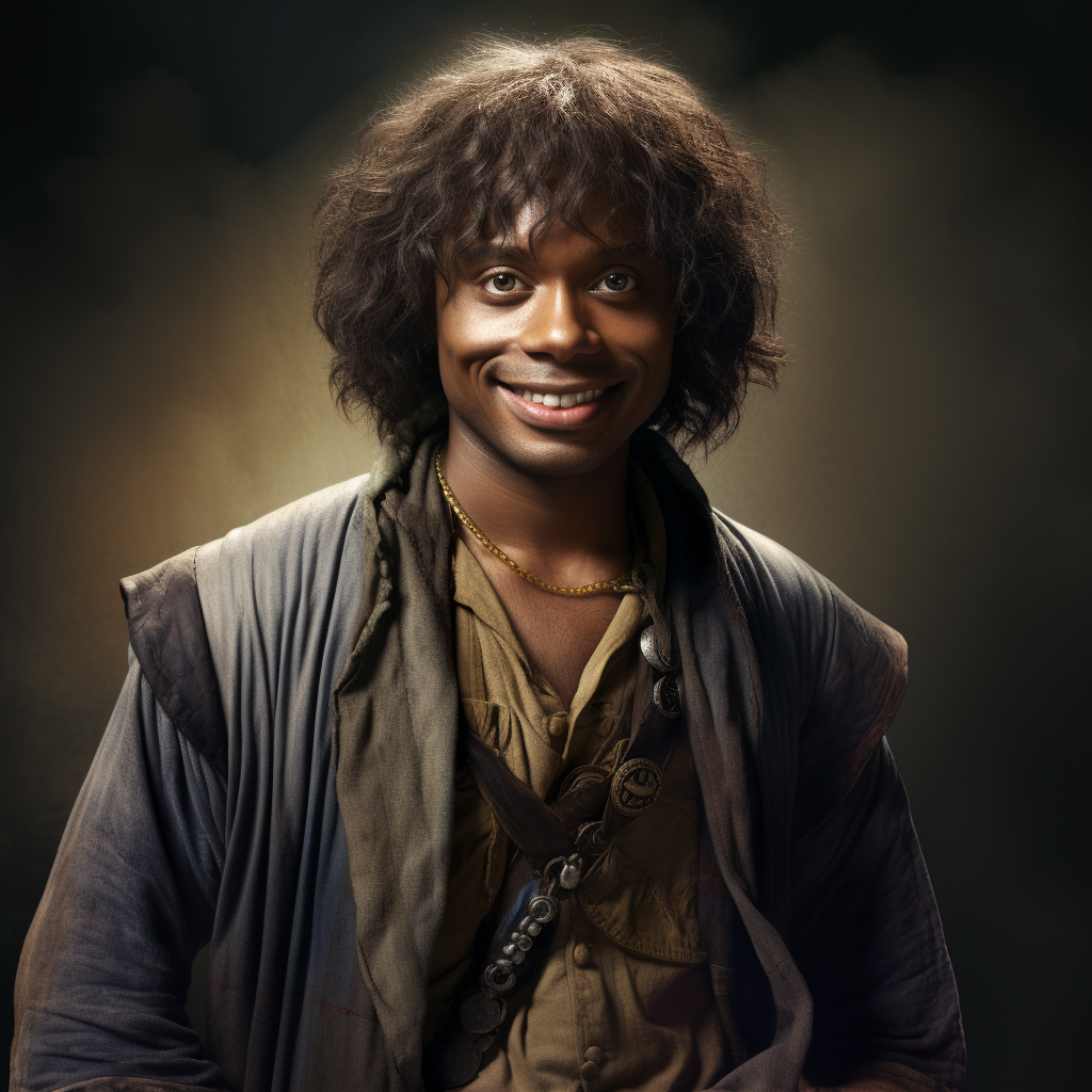 Dave Chappelle as Frodo Baggins in The Hobbit