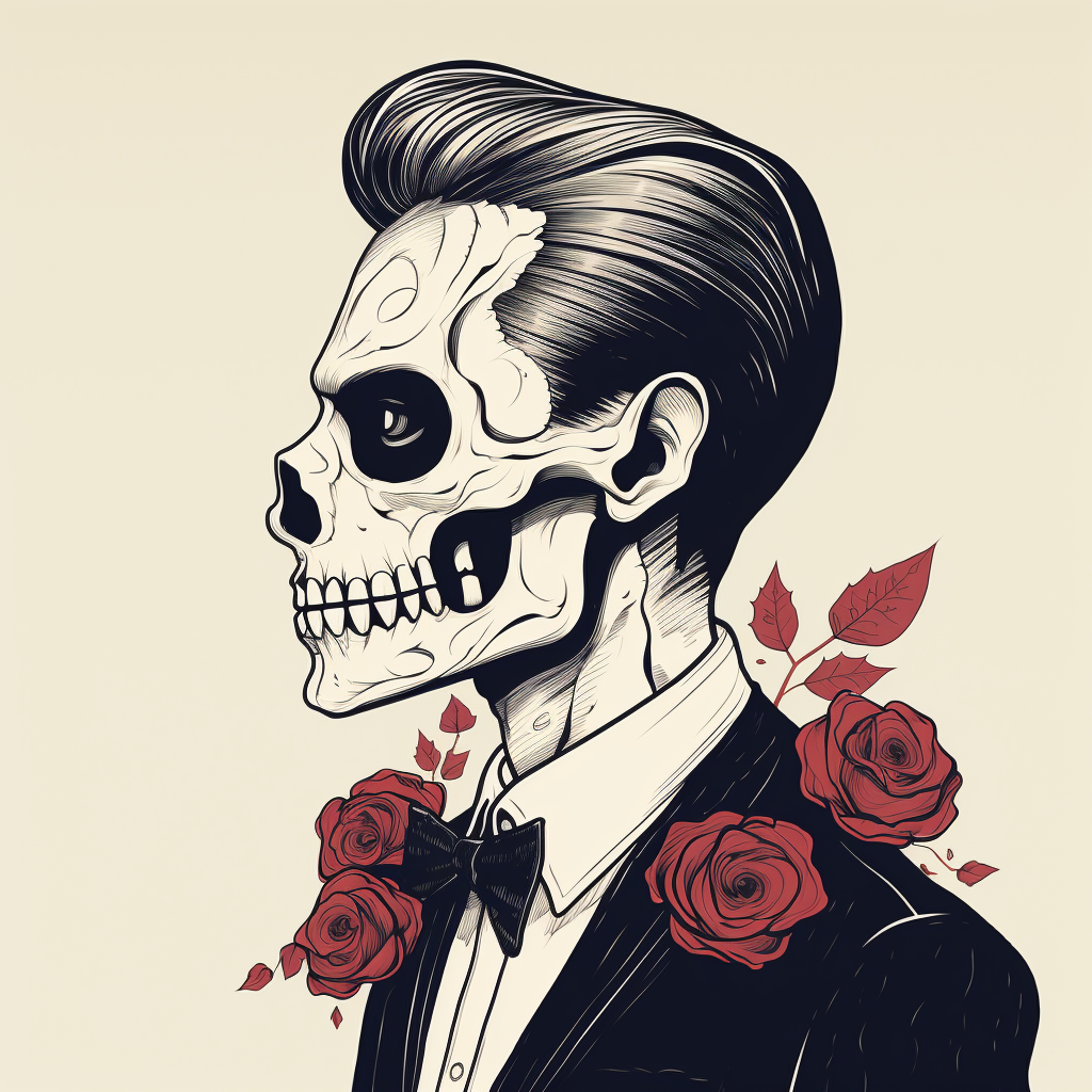 Day of the Dead Men Illustration